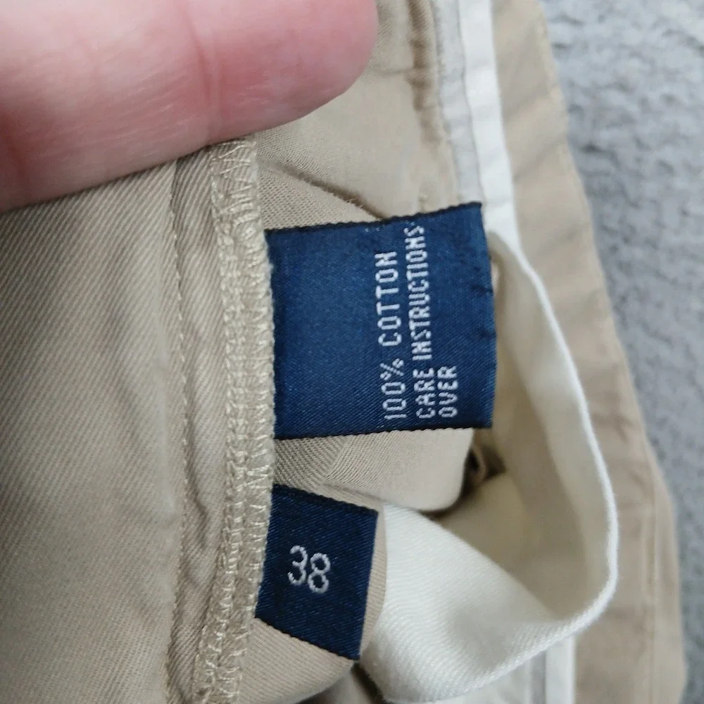 Polo Ralph Lauren‎ Classic Fit Shorts Mens 38 Tan Beige Cotton Chino EUC
